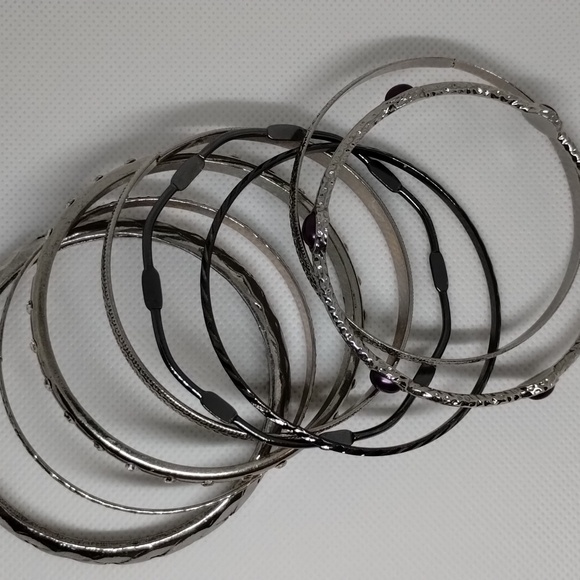 Mix bangle bracelet set - Picture 2 of 3